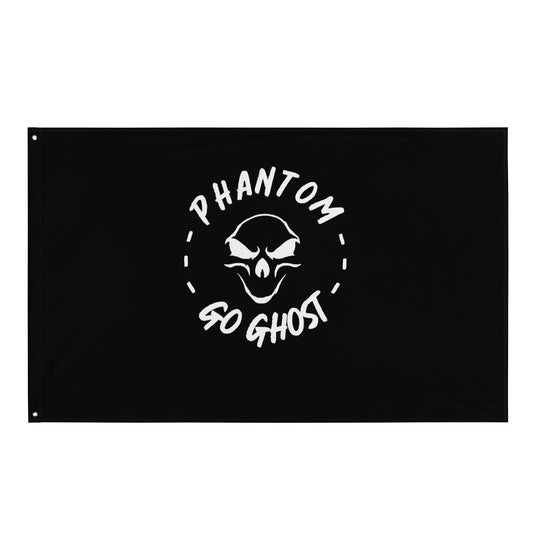 Phantom "Go Ghost" Flag (Black)